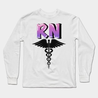 Registered Nurse Caduceus Symbol Long Sleeve T-Shirt